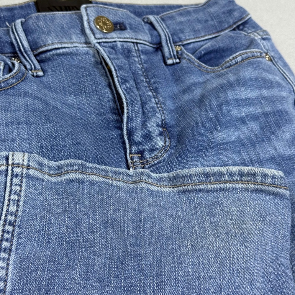 White House Black Market High Rise Flare Jeans Medium Wash Denim Womens 00